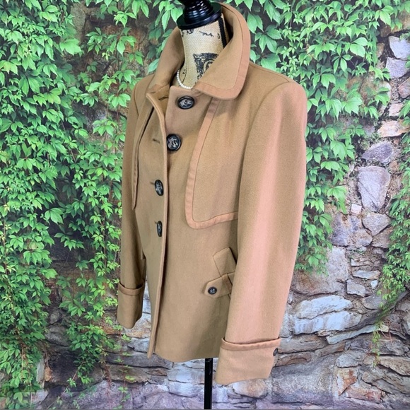 BETTY JACKSON - Wool/Cashmere Car Coat UK 14/ US 10 - Picture 2 of 8